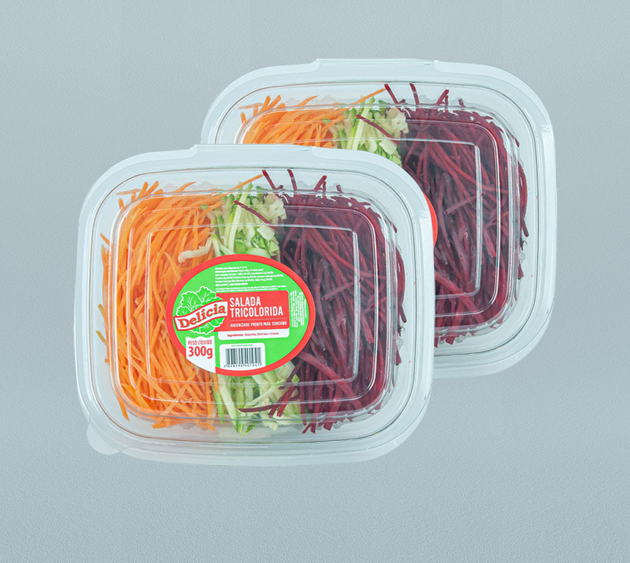 Salada Tricolorida Delícia Higienizado 300 gramas