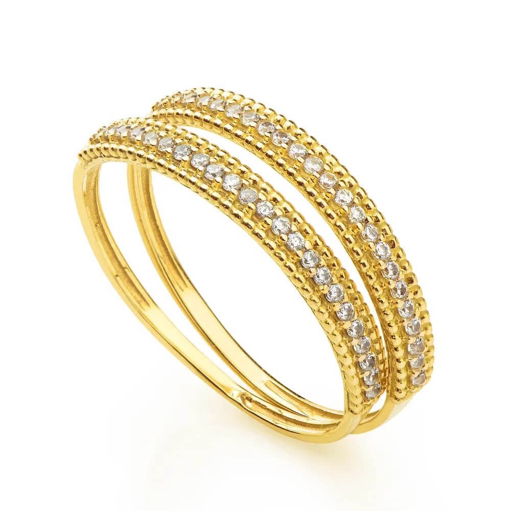 APARADOR DE OURO COM ZIRCÔNIA