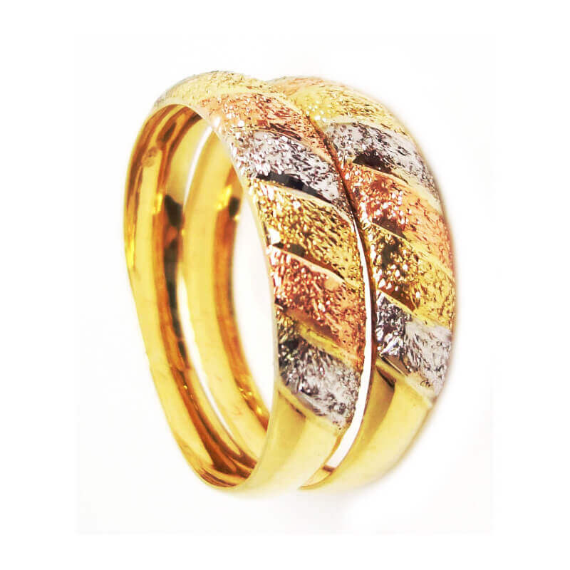 APARADOR DE ALIANÇA OURO 18K AMARELO,BRANCO E ROSÉ