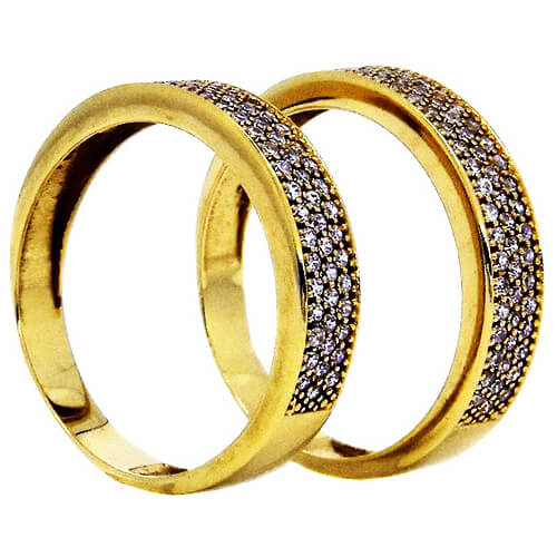 APARADOR DE OURO 18K RETA COM ZIRCÔNIA