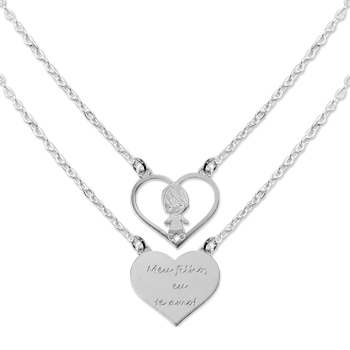 ESCAPULÁRIO DE PRATA PAIS E FILHO