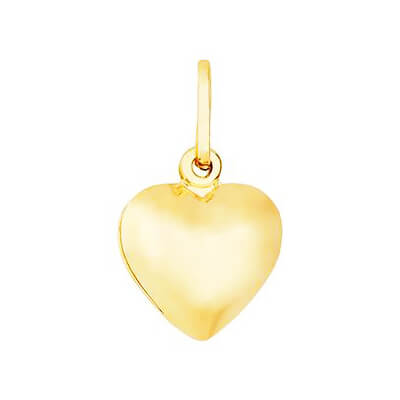 PINGENTE CORAÇÃO EM OURO 18K