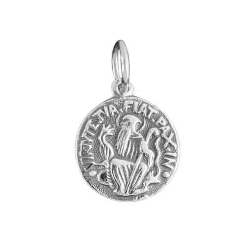 PINGENTE SÃO BENTO EM PRATA