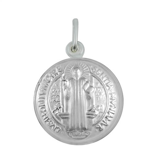 PINGENTE DO SÃO BENTO EM PRATA
