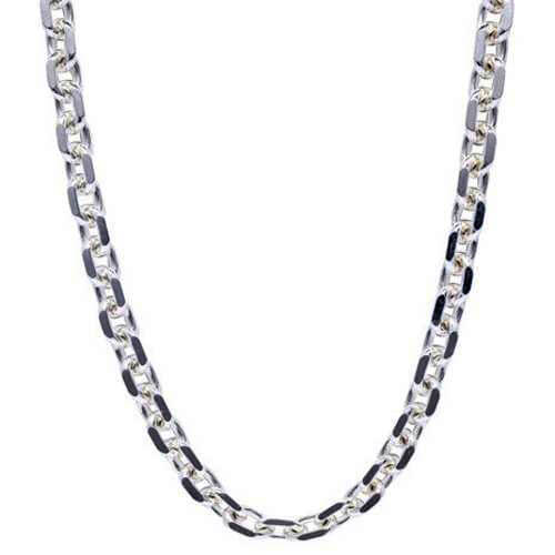 CORRENTE DE PRATA ELOS CADEADO