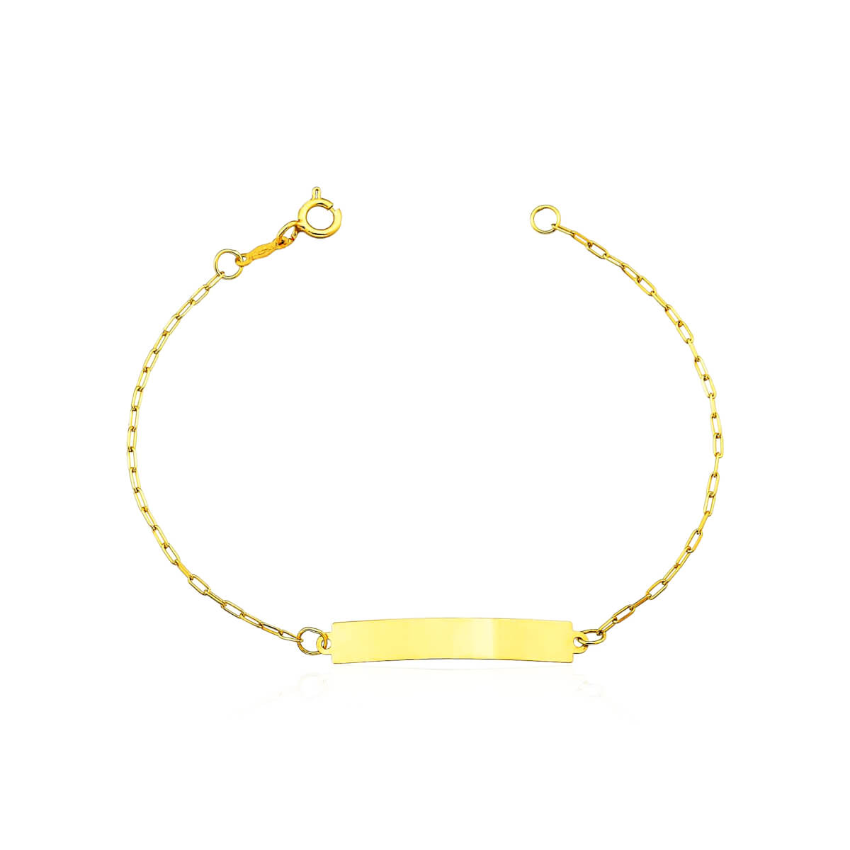 PULSEIRA FINA DE OURO 18k INFANTIL PARA GRAVAR NOME