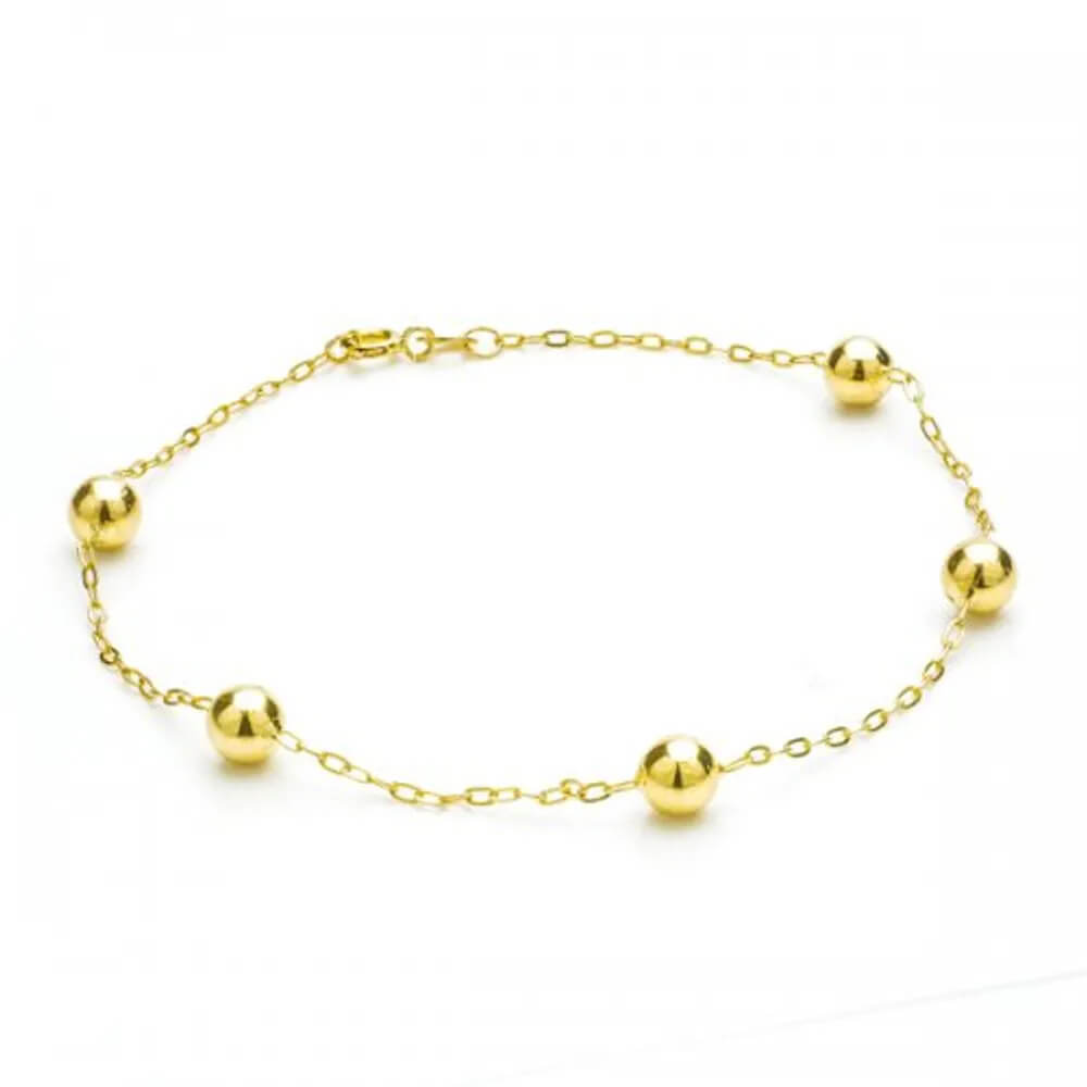 PULSEIRA DE OURO 18K DE BOLINHA