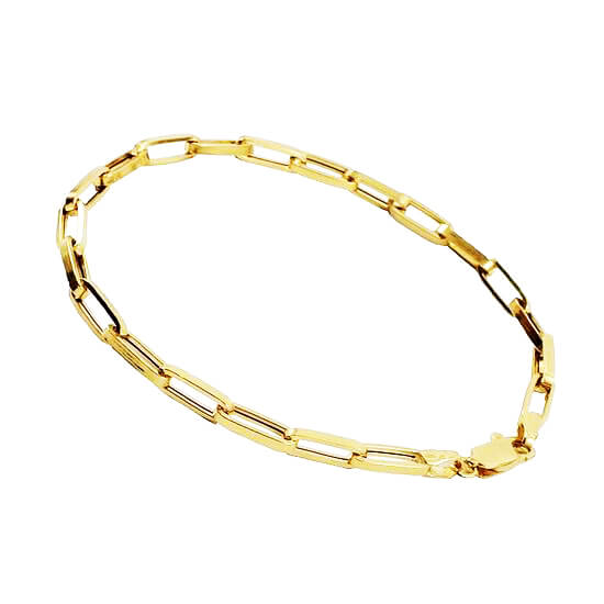 PULSEIRA FOLHEADA A OURO MALHA CARTIER