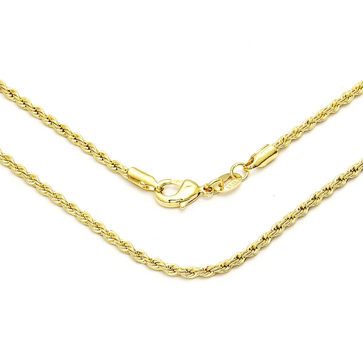 CORRENTE CORDÃO TORCIDO FOLHEADO A OURO