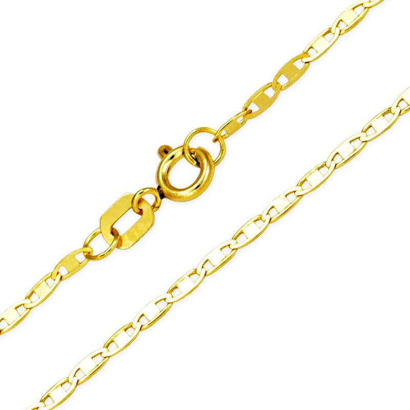 CORRENTE PIASTRINE OURO 18K