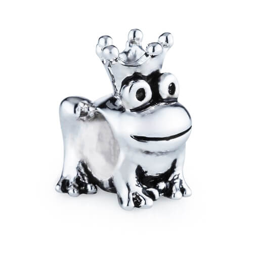 BERLOQUE SEPARADOR DE PRATA DE SAPO COM COROA