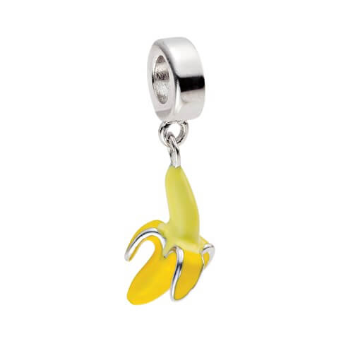BERLOQUE PINGENTE DE PRATA DE BANANA