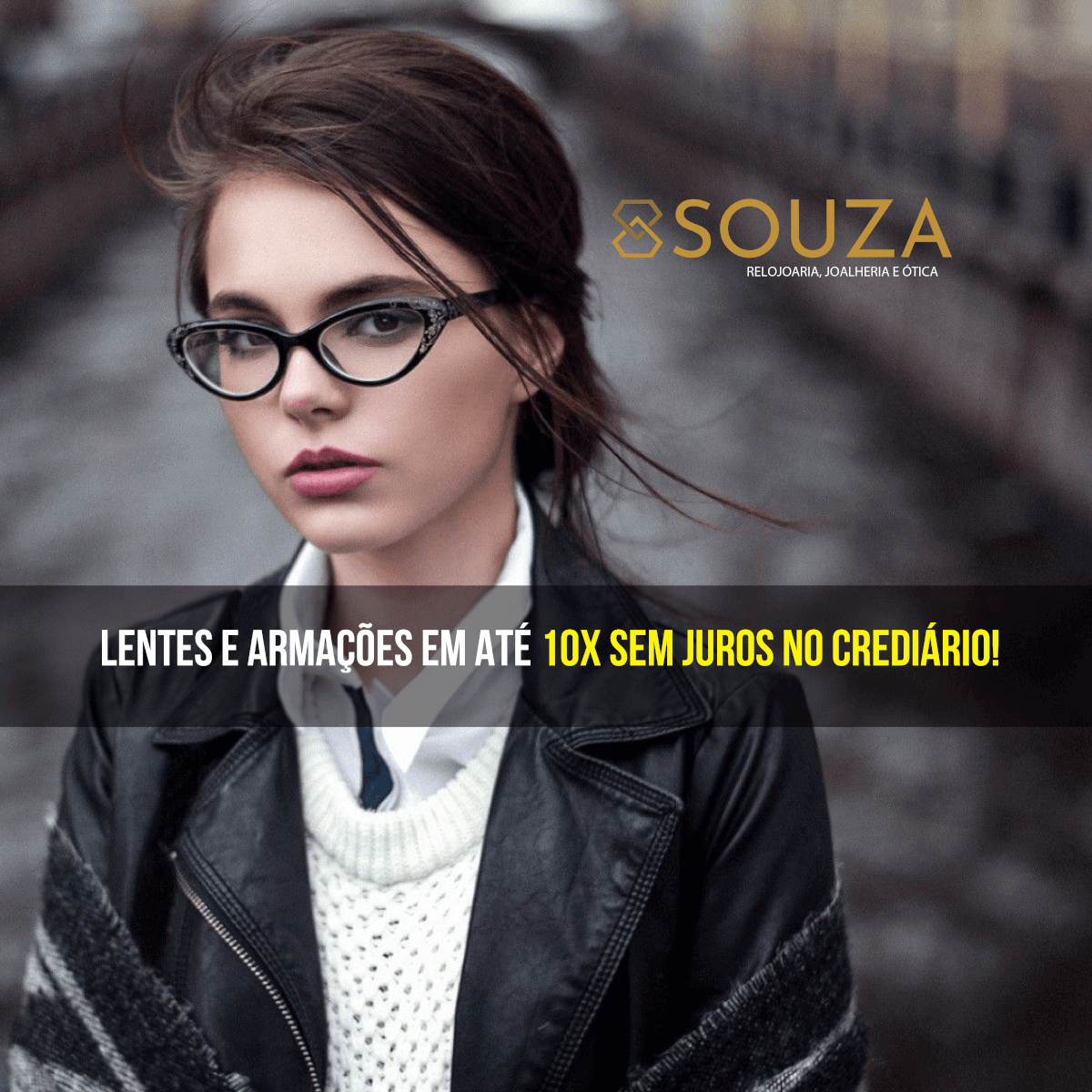 Lentes e armações de óculos em até 10x sem entrada e sem juros!