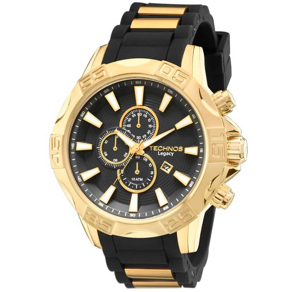 RELÓGIO ANALÓGICO MASCULINO TECHNOS CRONÓGRAFO os10ew 8p