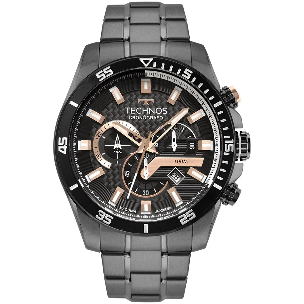 RELÓGIO ANALÓGICO MASCULINO TECHNOS js25cm 1p CRONÓGRAFO