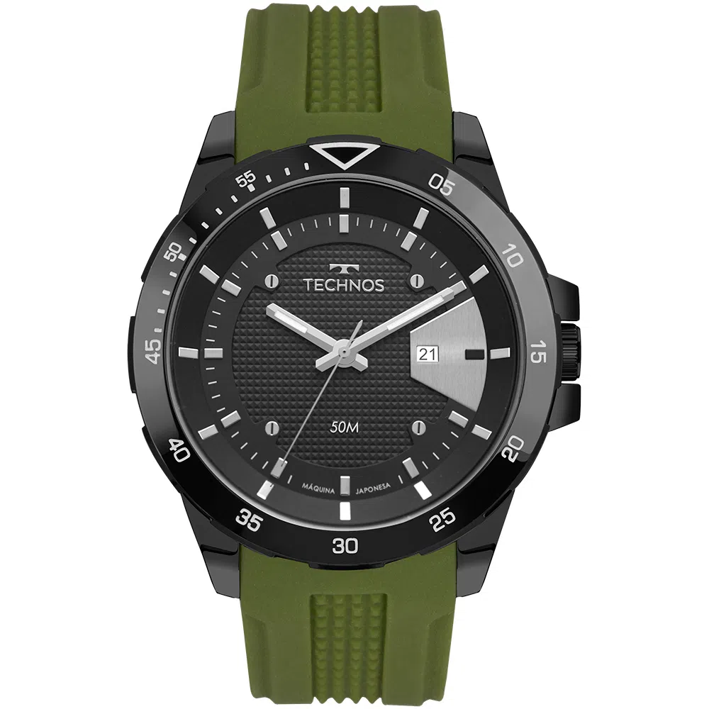 RELÓGIO TECHNOS RACER MASCULINO PRETO 2115MTJ/8P