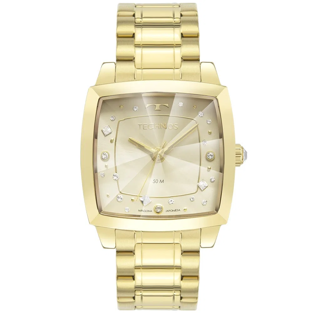 Relógio Technos Feminino Crystal Dourado 2036MNG/1X