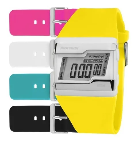 Kit Relógio Mormaii Unissex Troca Pulseiras Fzca/t8a Digital