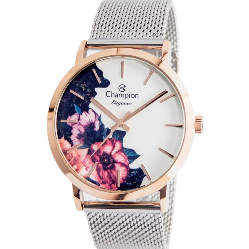 Relógio Champion Feminino Prata Elegance CN20739Z